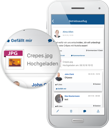 App SocialBOX-App Smartphone Produkt
