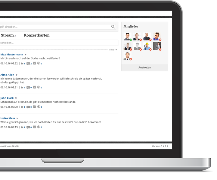 Desktop Social Intranet - Kommunikation