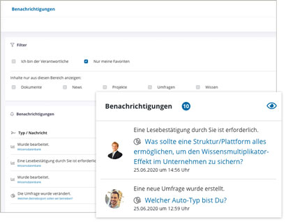 IntranetBOX Module IntranetBOX Module Benachrichtigungen