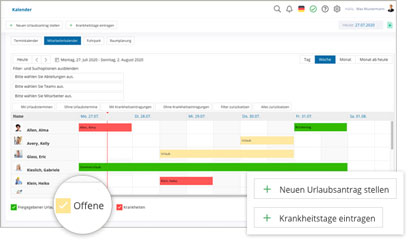 IntranetBOX Module IntranetBOX Module Mitarbeiterkalender