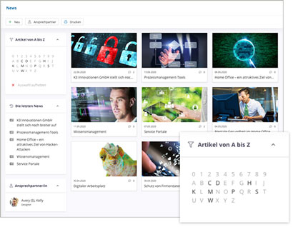 IntranetBOX Module Intranet Social Software Modul News