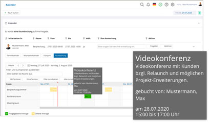 IntranetBOX Module Intranet Social Software Modul Raumbuchung