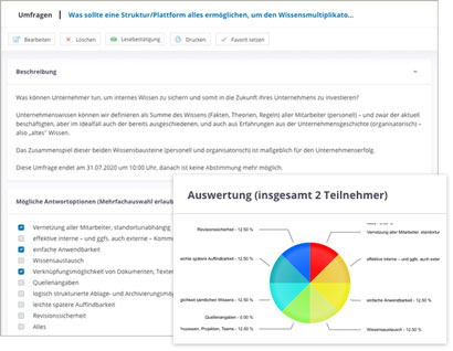 IntranetBOX Module IntranetBOX Module Umfragen